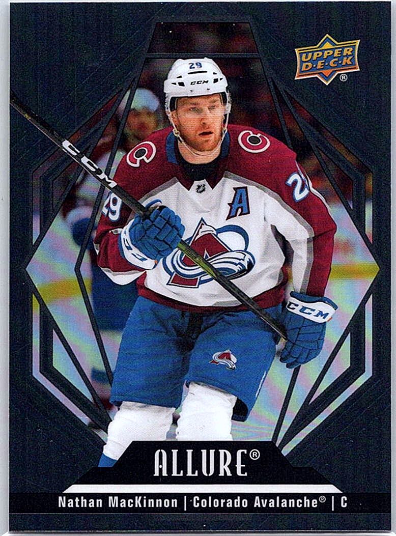 2022-23 Upper Deck Allure - Black Rainbow Nathan MacKinnon #1 front