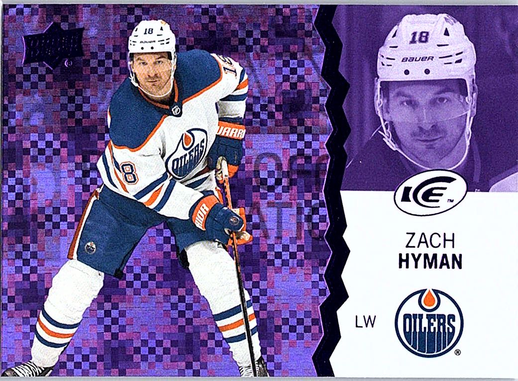 2023-24 Upper Deck Ice - Purple Zach Hyman #76 front