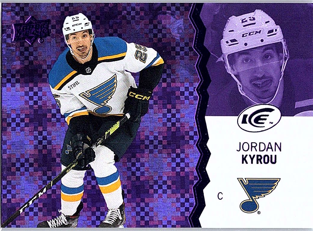 2023-24 Upper Deck Ice - Purple Jordan Kyrou #24 front
