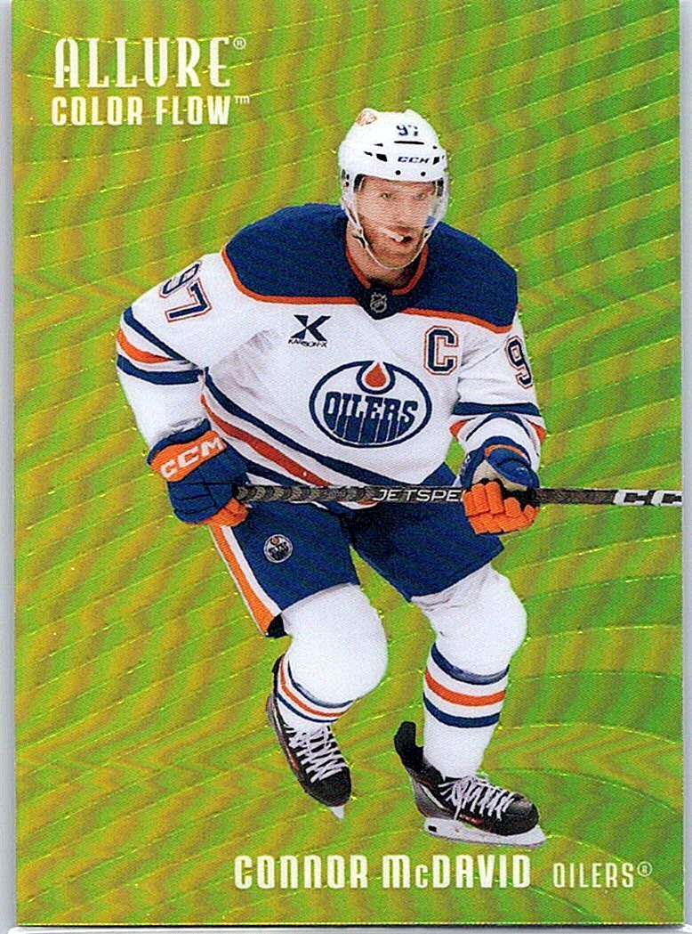 2025-26 Upper Deck Allure - Color Flow Yellow-Green Connor McDavid #CF-30 front