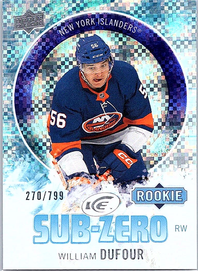 2023-24 Upper Deck Ice - Sub Zero William Dufour #SZ-46 SN799 front