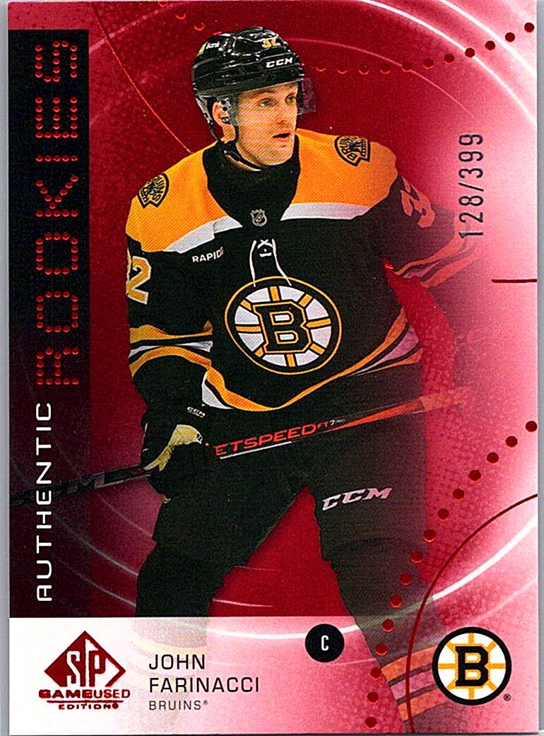 2025-26 SP Game Used - Red John Farinacci #AR-FA SN399 front
