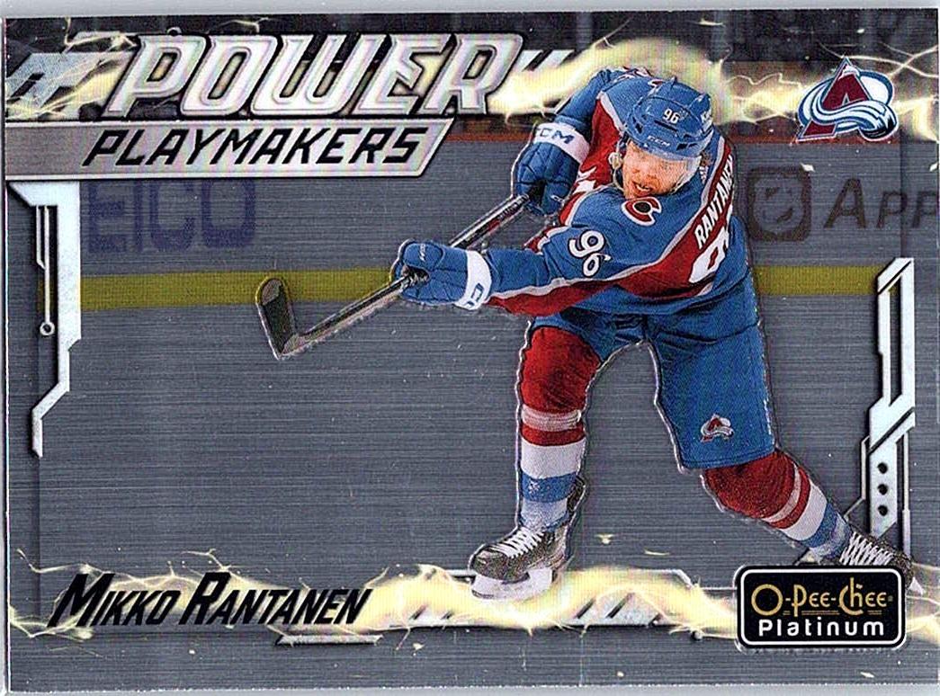 2024-25 O-Pee-Chee Platinum - Power Playmakers Mikko Rantanen #PM-15 front
