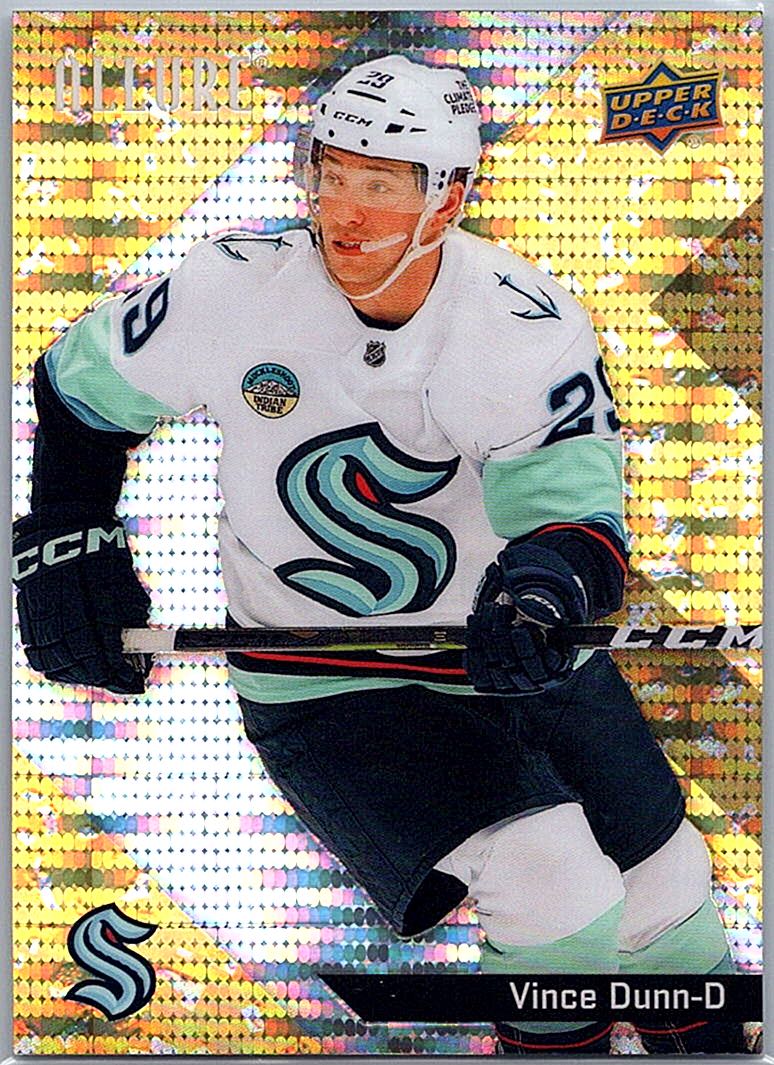 2024-25 Upper Deck Allure - Glitter Bomb Gold Vince Dunn #95 SN199 front
