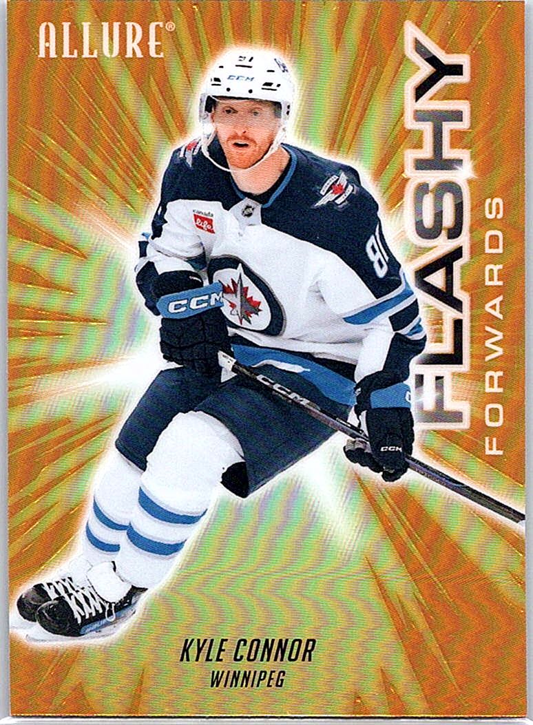 2025-26 Upper Deck Allure - Flashy Forwards Orange Kyle Connor #FF-2 front