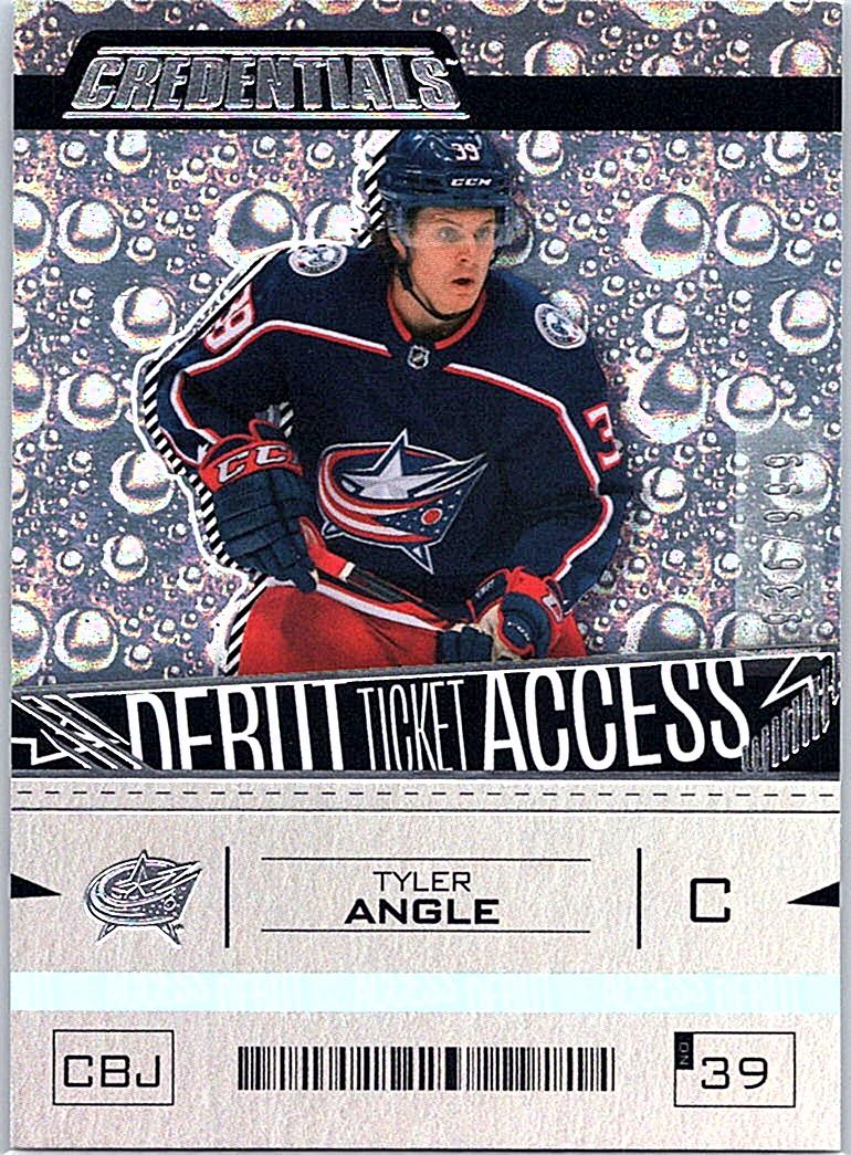 2023-24 Upper Deck Credentials Tyler Angle #134 SN999 front