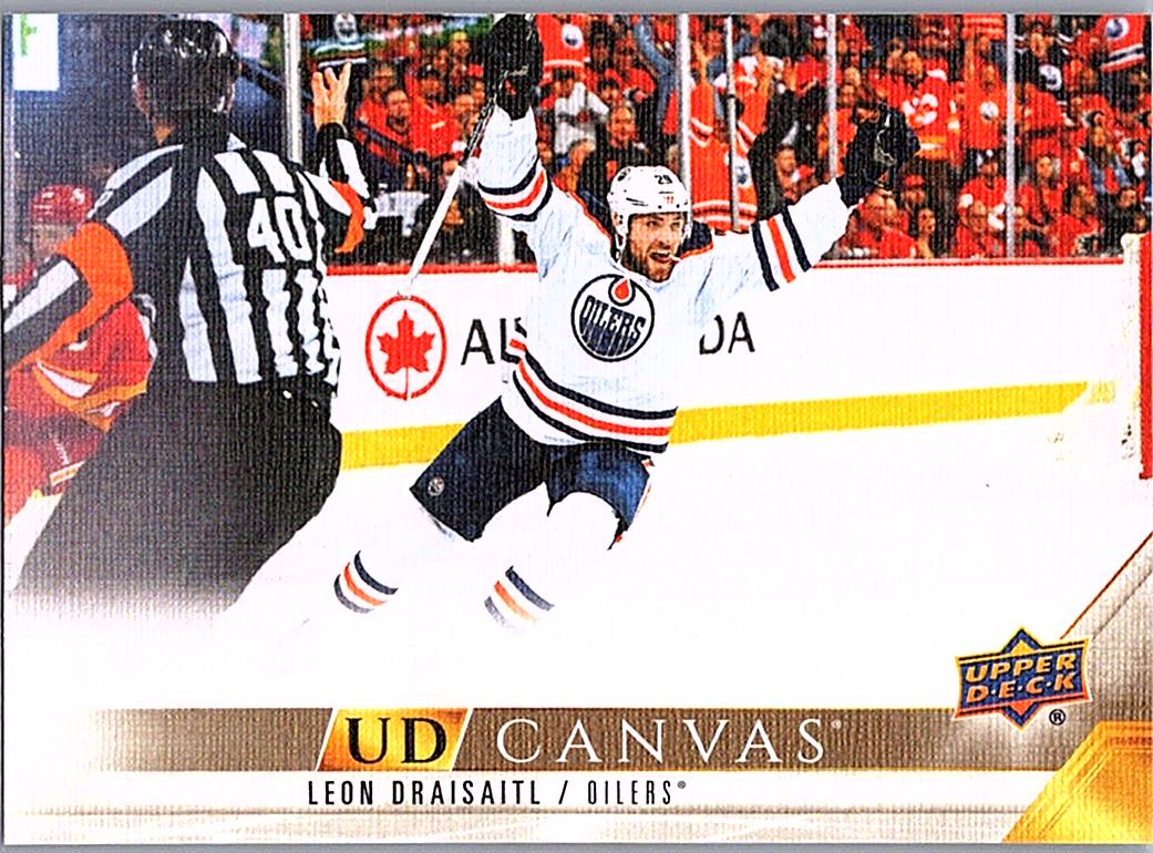 2022-23 Upper Deck - UD Canvas Leon Draisaitl #C153 front