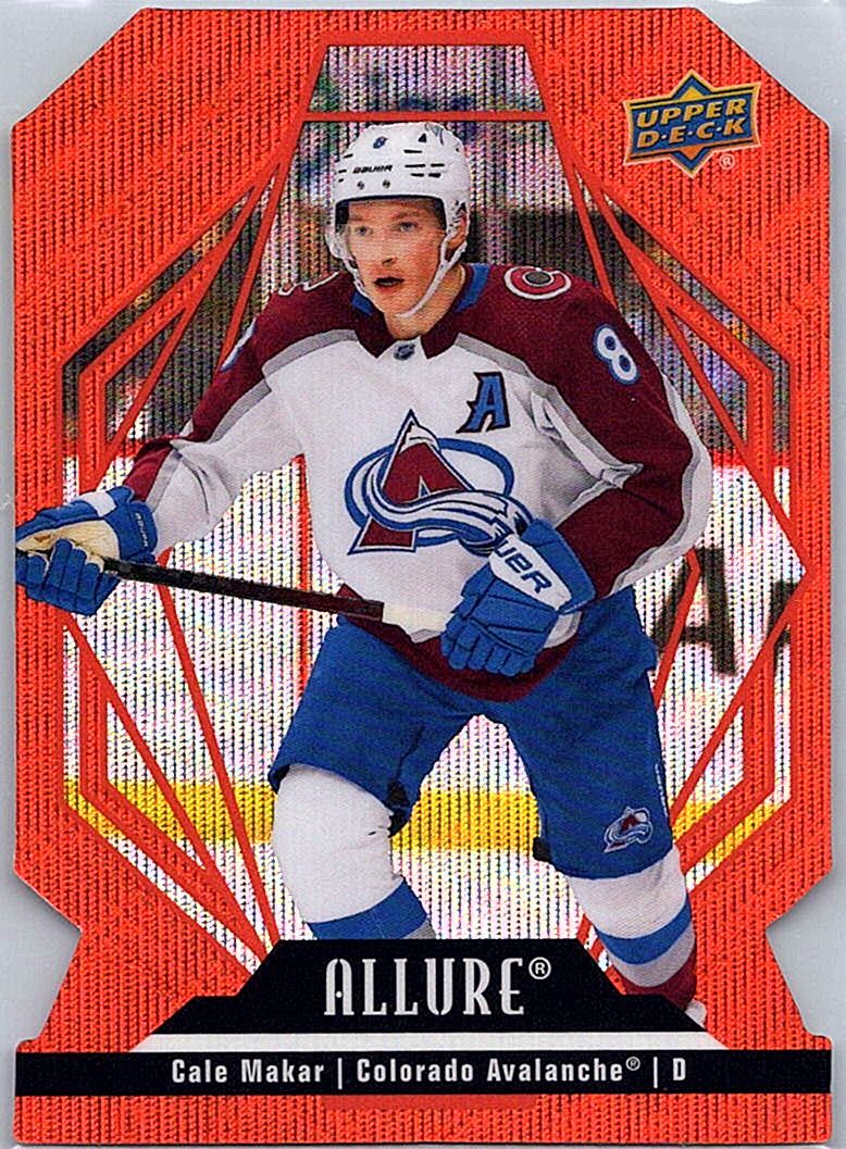2022-23 Upper Deck Allure - Orange Slice Cale Makar #70 front
