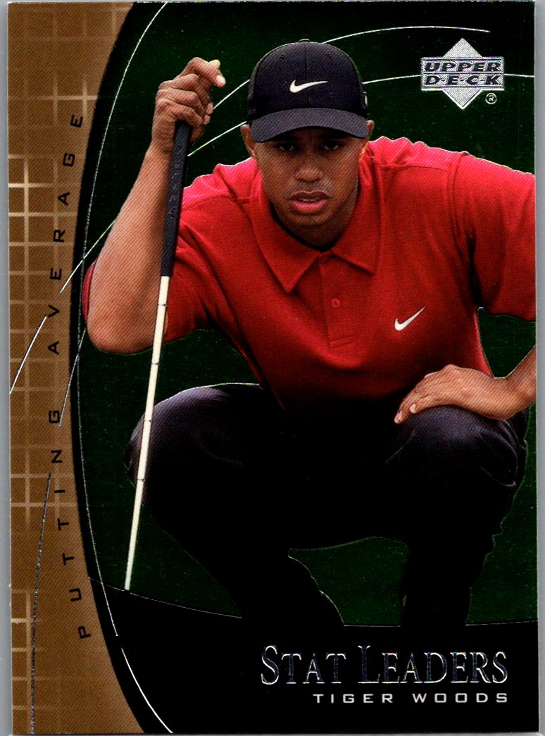 2001 Upper Deck - Stat Leaders Tiger Woods #SL7 front