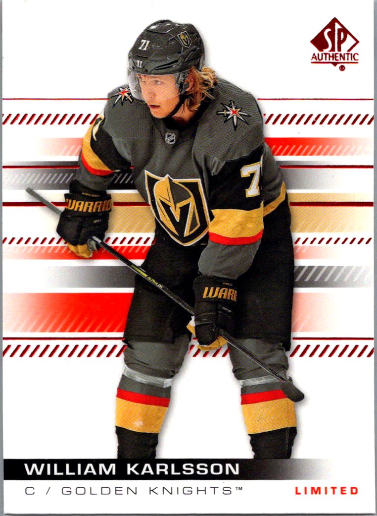 2019-20 SP Authentic - Limited Red William Karlsson #13 front