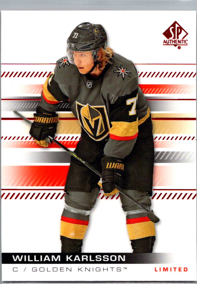 2019-20 SP Authentic - Limited Red William Karlsson #13 front