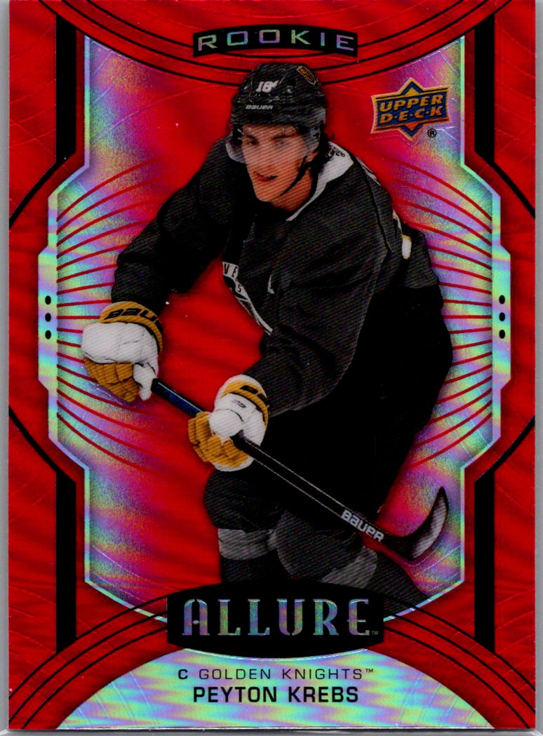 2020-21 Upper Deck Allure - Red Rainbow Peyton Krebs #142 front