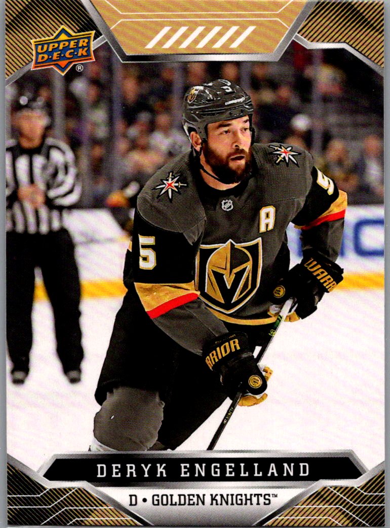 2019-20 Upper Deck My MVP Vegas Golden Knights Deryk Engelland #VEG-5 front