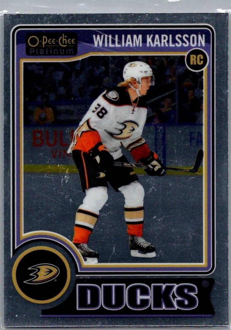 2014-15 O-Pee-Chee Platinum William Karlsson #200 RC front