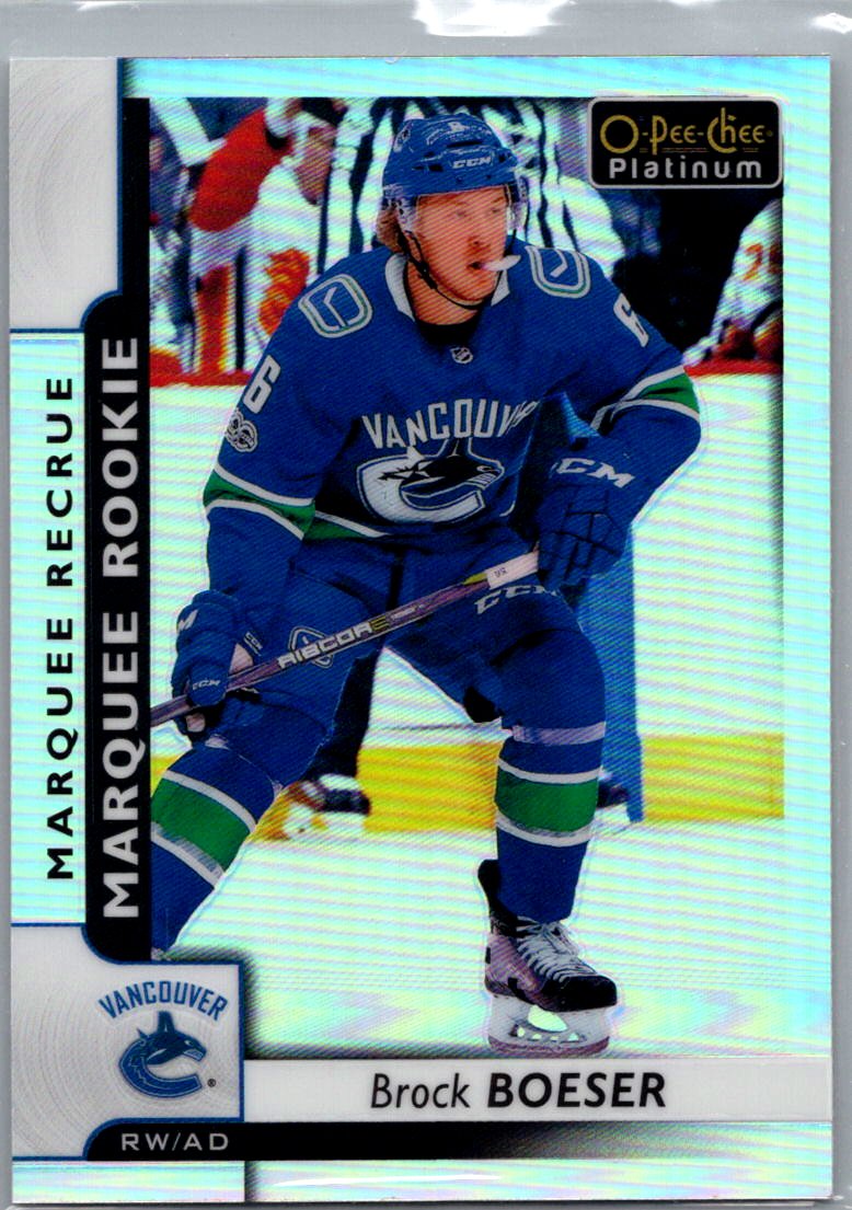 2017-18 O-Pee-Chee Platinum - Rainbow Brock Boeser #165 front