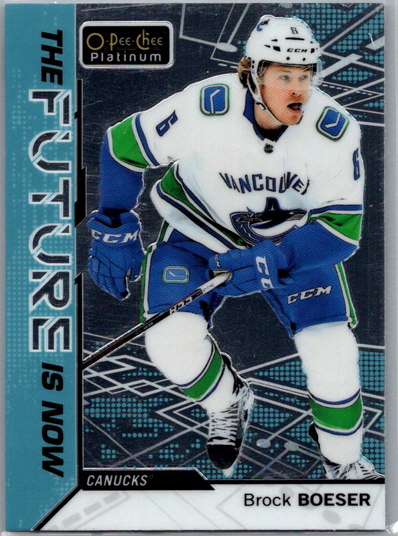 2018-19 O-Pee-Chee Platinum - The-Future-Is-Now Brock Boeser #FN-2 front