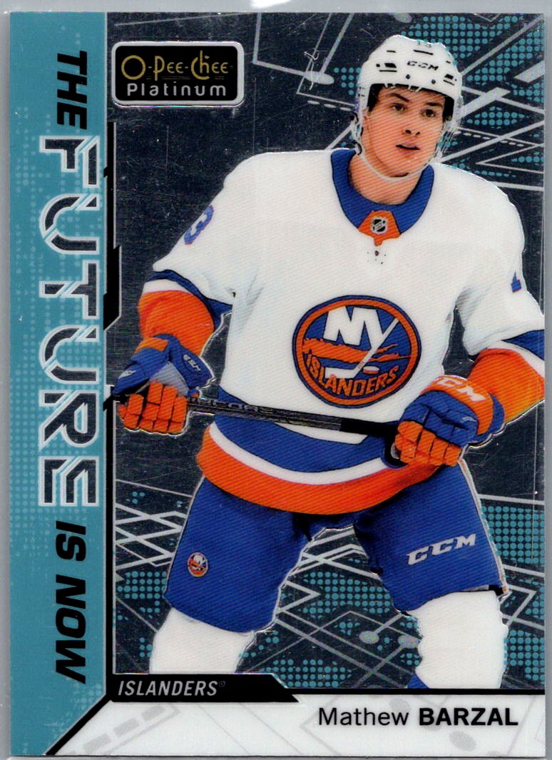 2018-19 O-Pee-Chee Platinum - The-Future-Is-Now Mathew Barzal #FN-10 front