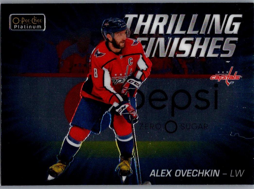 2019-20 O-Pee-Chee Platinum - Thrilling-Finishes Alex Ovechkin #TF-14 front