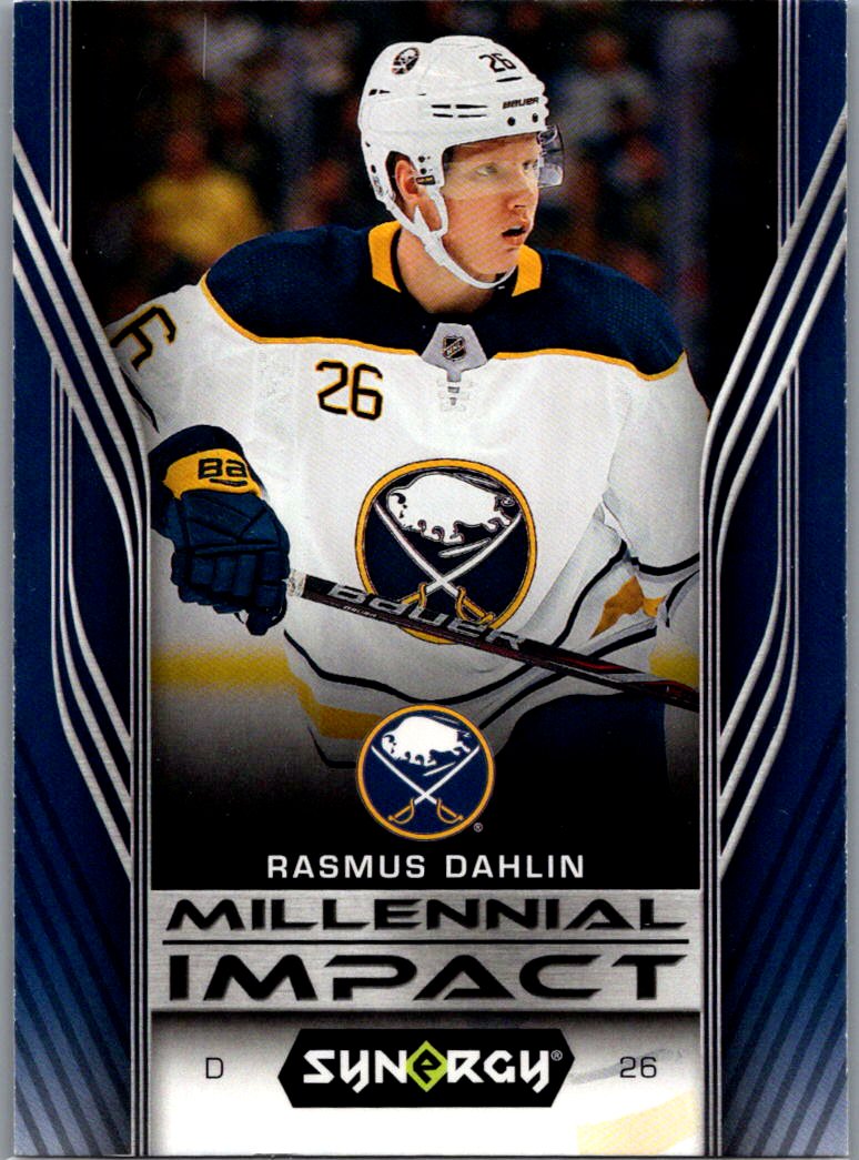 2019-20 Upper Deck Synergy: Millennial Impact Rasmus Dahlin #MI-16 front