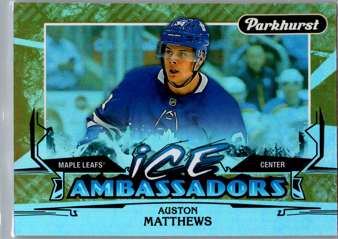 2018-19 Parkhurst - Ice Ambassadors Auston Matthews #IA-2 front