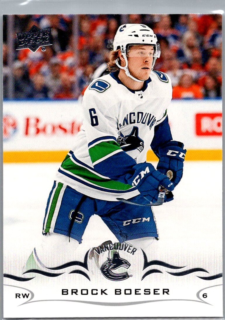 2018-19 Upper Deck Brock Boeser #177 front