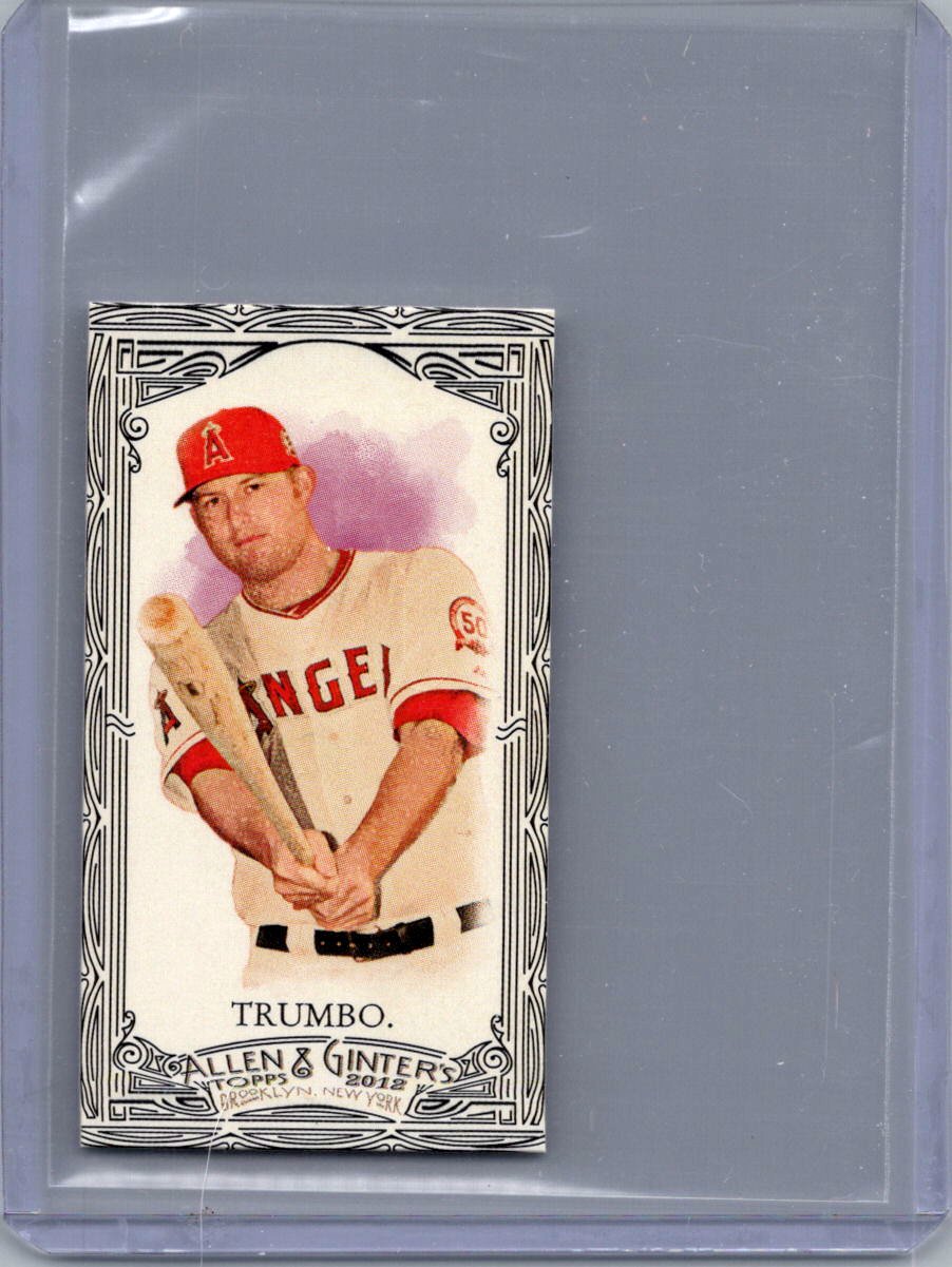 2012 Topps Allen & Ginter - Mini Black Border Mark Trumbo #296 front