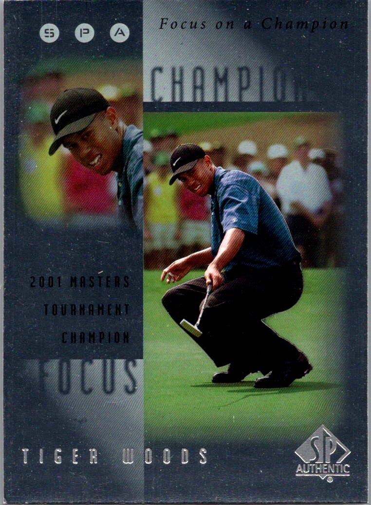 2001 SP Authentic - Focus on a Champion Tiger Woods #FC5 front