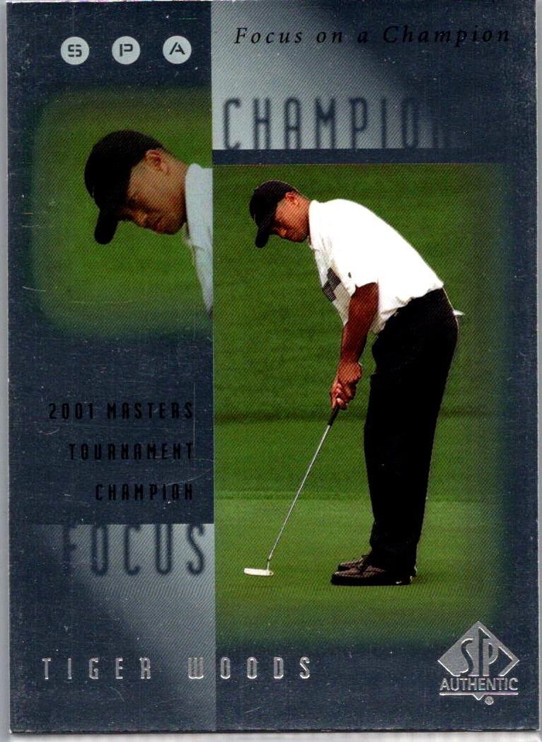 2001 SP Authentic - Focus on a Champion Tiger Woods #FC7 front