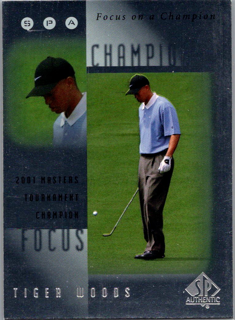 2001 SP Authentic - Focus on a Champion Tiger Woods #FC2 front