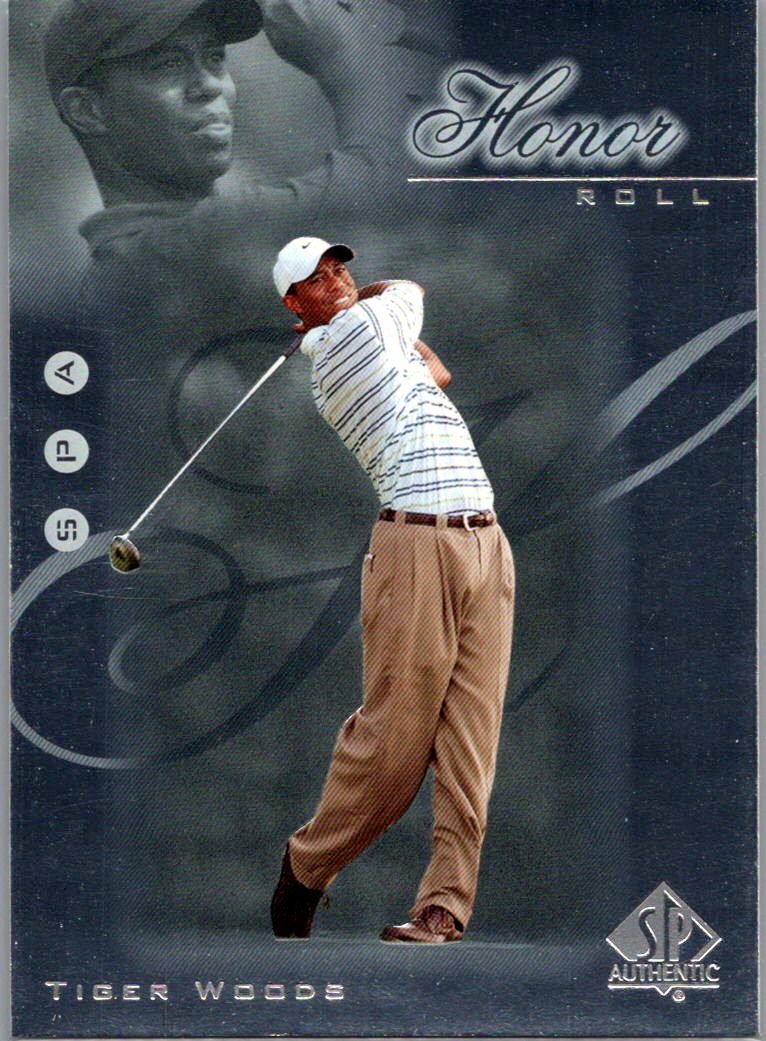 2001 SP Authentic - Honor Roll Tiger Woods #HR1 front