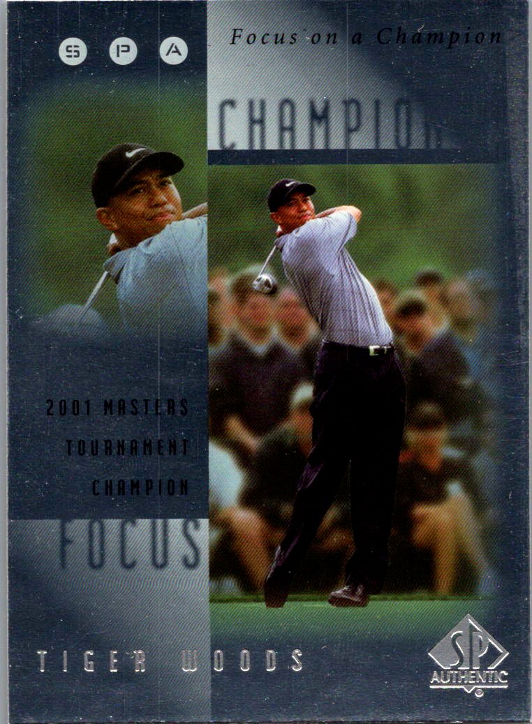 2001 SP Authentic - Focus on a Champion Tiger Woods #FC6 front