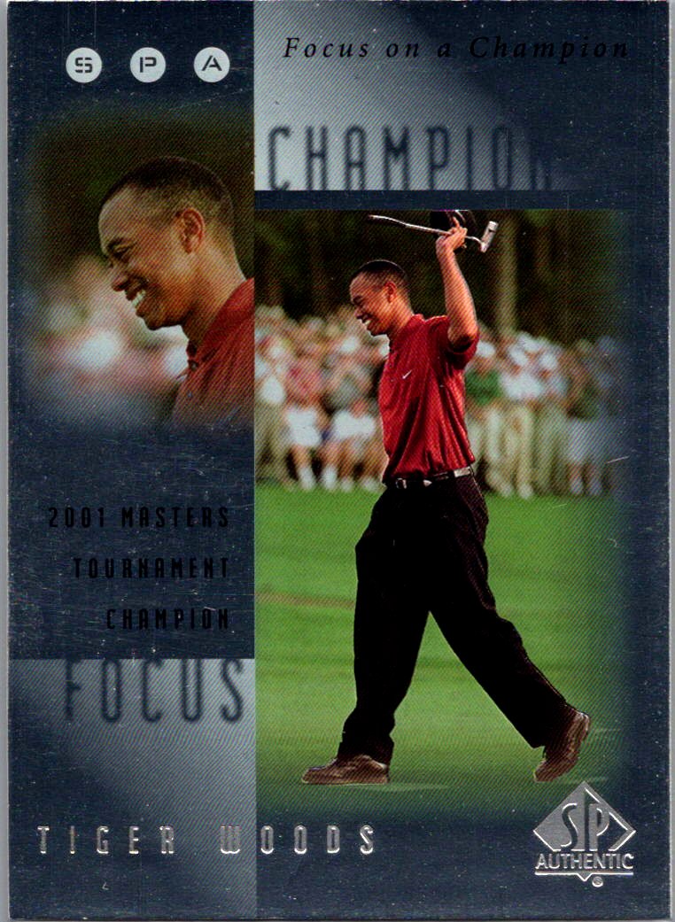 2001 SP Authentic - Focus on a Champion Tiger Woods #FC1 front