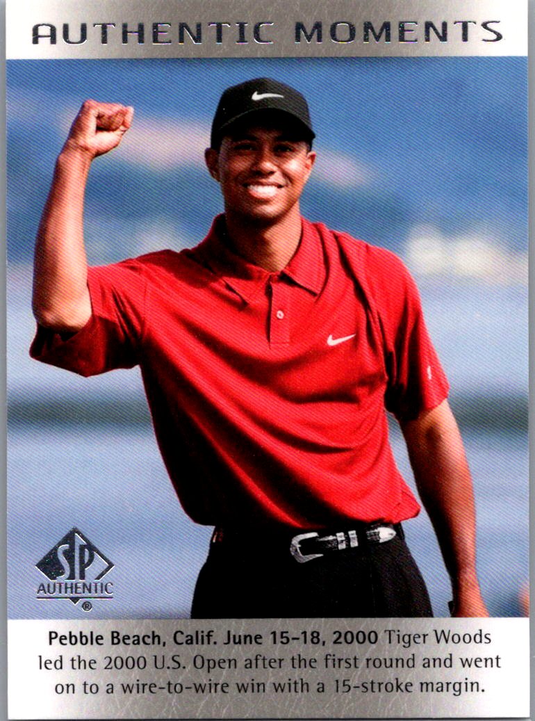 2014 SP Authentic Tiger Woods #52 AM front
