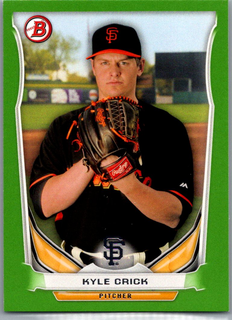 2014 Bowman Draft - Top Prospects Green Kyle Crick #TP-63 SN75 front