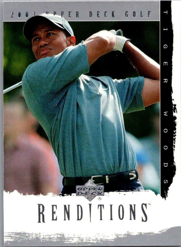 2003 Upper Deck Renditions Tiger Woods #1 front