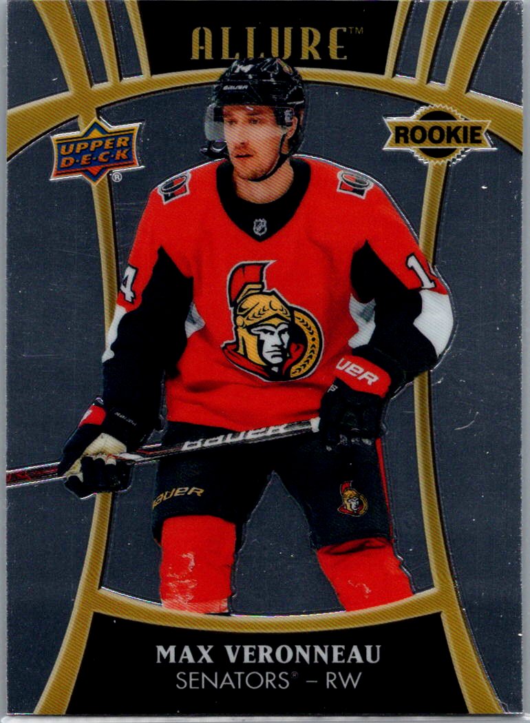 2019-20 Upper Deck Allure Max Veronneau #131 SP, RC front