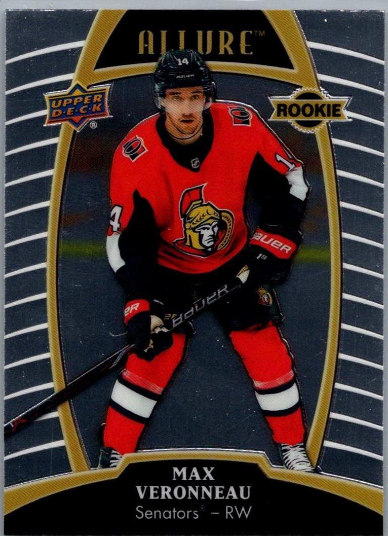 2019-20 Upper Deck Allure Max Veronneau #77 RC front