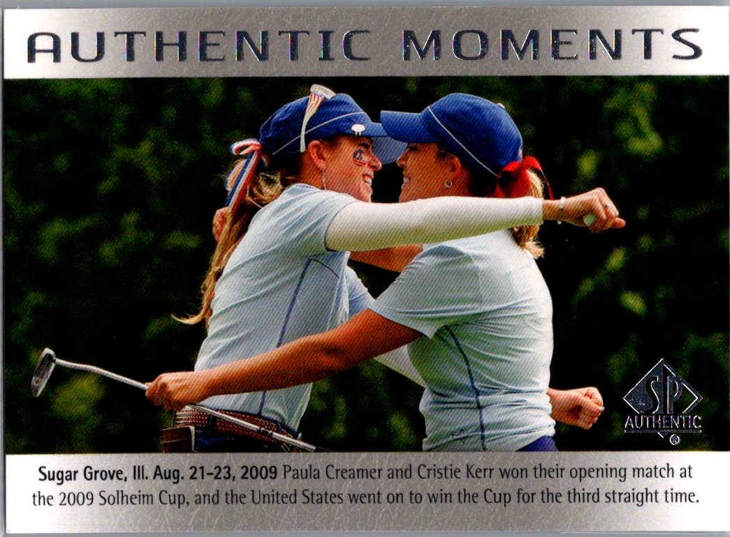 2014 SP Authentic Paula Creamer / Cristie Kerr #74 AM front