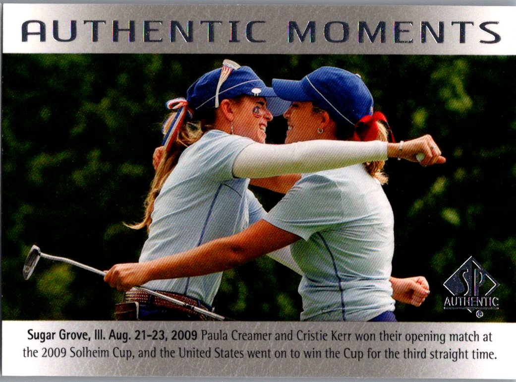 2014 SP Authentic Paula Creamer / Cristie Kerr #74 AM front