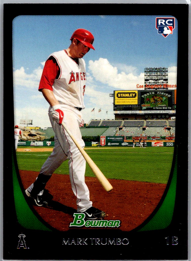 2011 Bowman Mark Trumbo #193 front