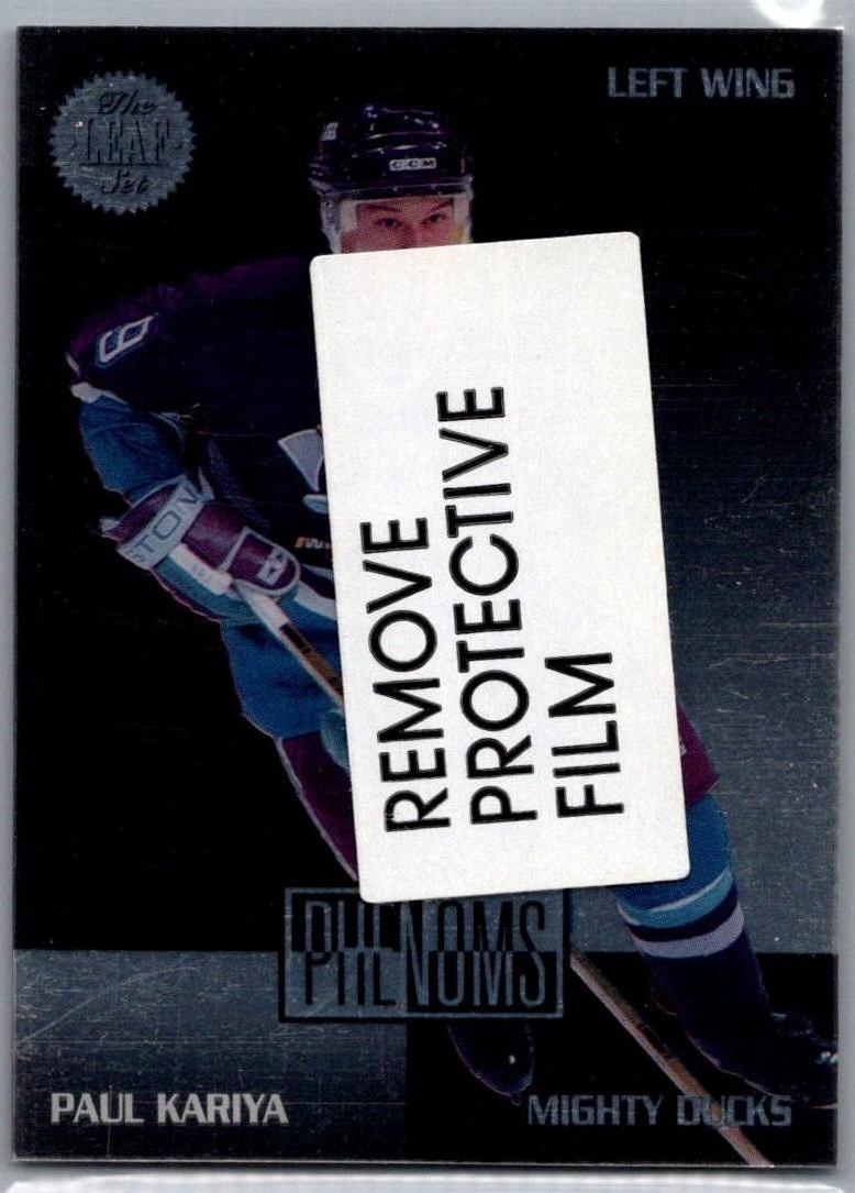 1994-95 Leaf - Phenoms Paul Kariya #5 front