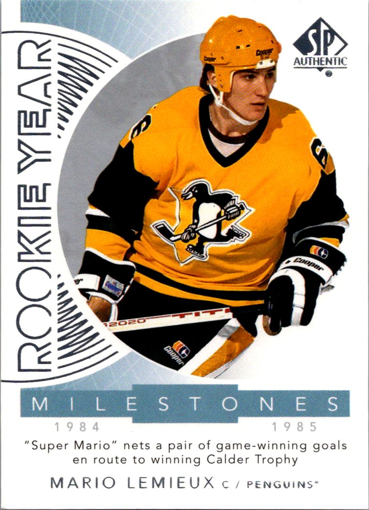 2017-18 SP Authentic - Rookie Year Milestones Mario Lemieux #RYM-ML front
