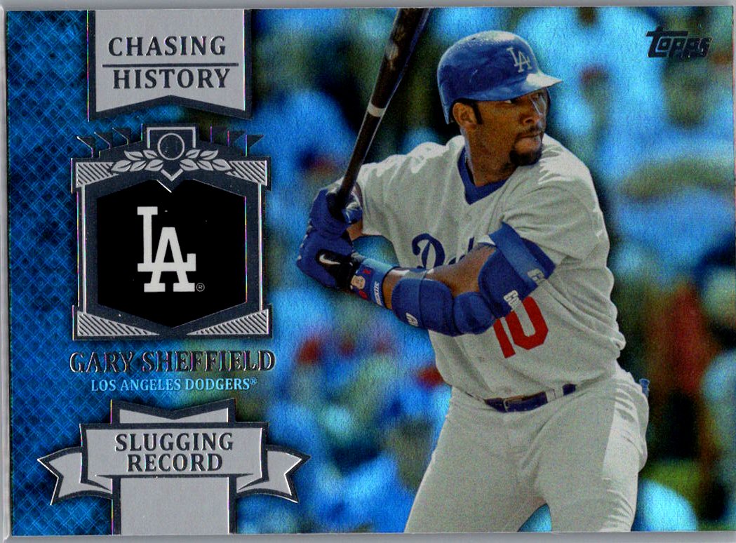 2013 Topps - Chasing History Silver Foil Gary Sheffield #CH-52 front
