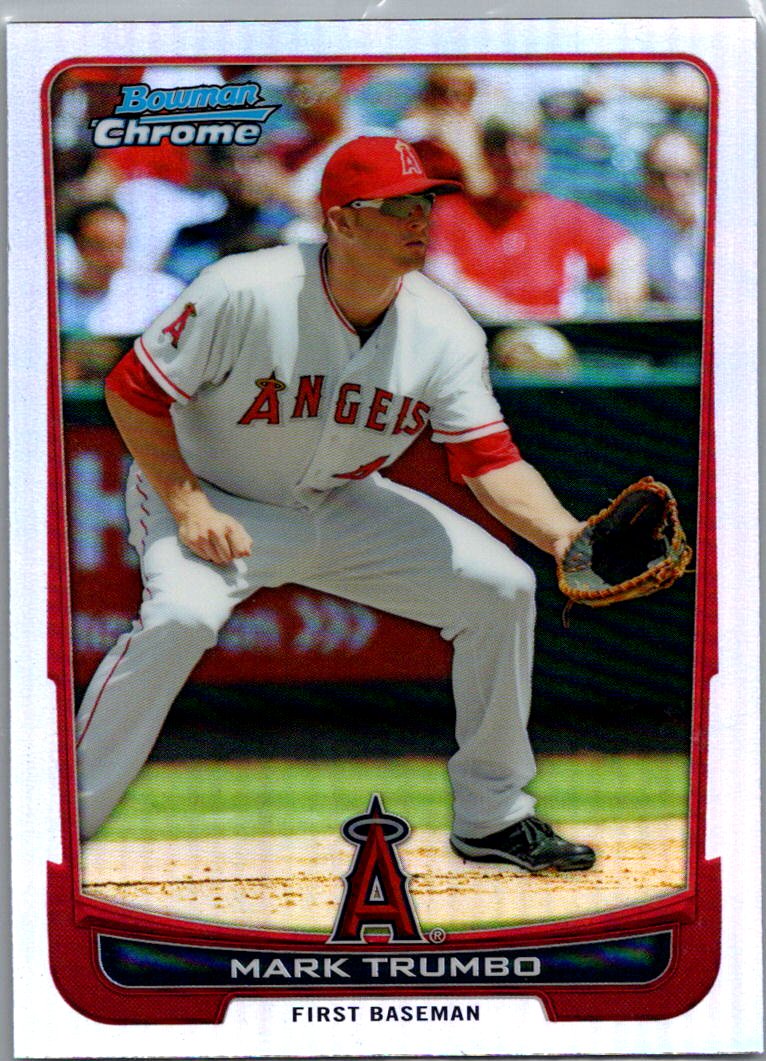 2012 Bowman Chrome - Refractors Mark Trumbo #139 front