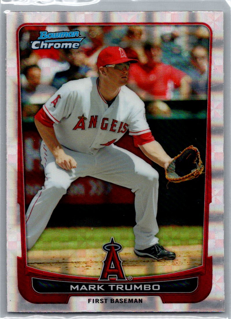 2012 Bowman Chrome - X-Fractors Mark Trumbo #139 front