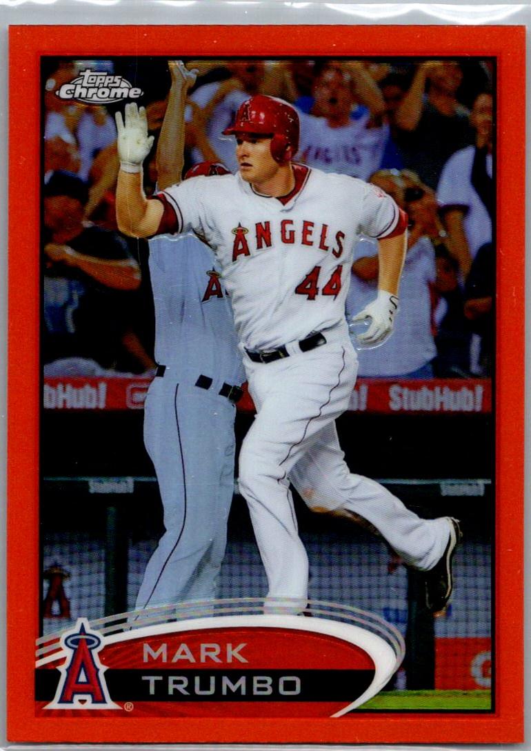 2012 Topps Chrome - Orange Refractors Mark Trumbo #83 front