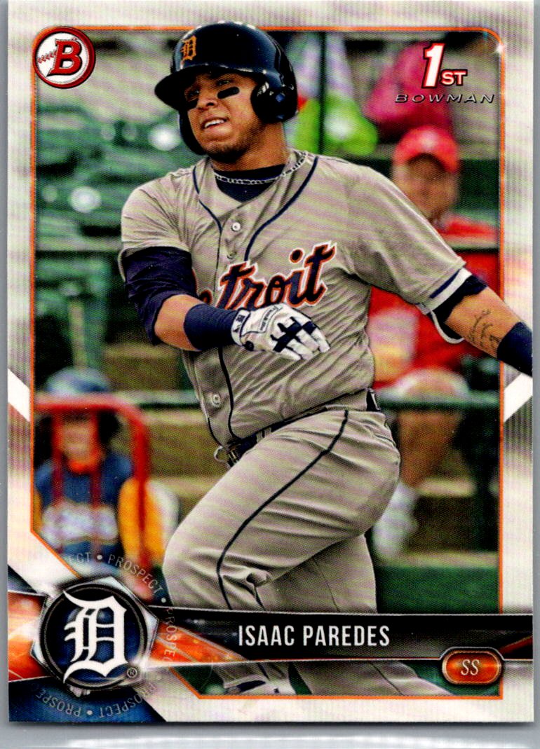 2018 Bowman - Prospects Isaac Paredes #BP76 front