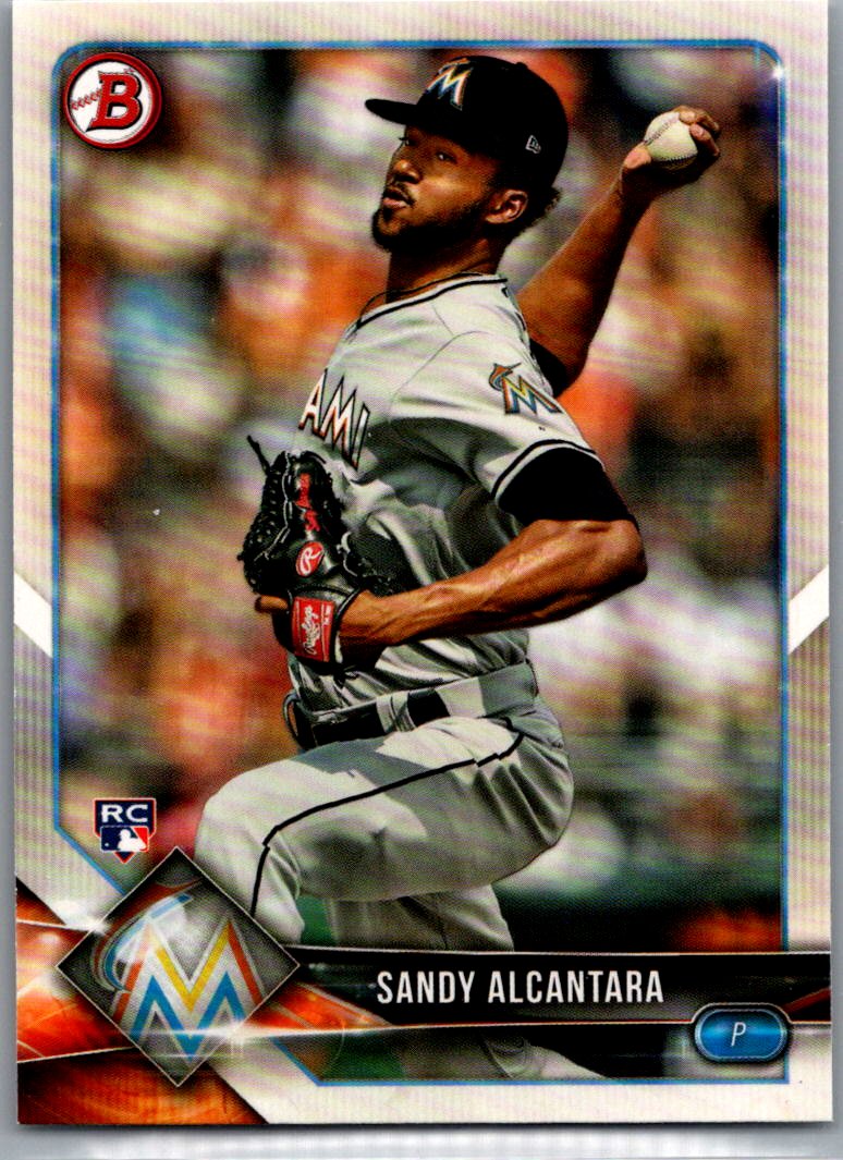2018 Bowman Sandy Alcantara #37 RC front