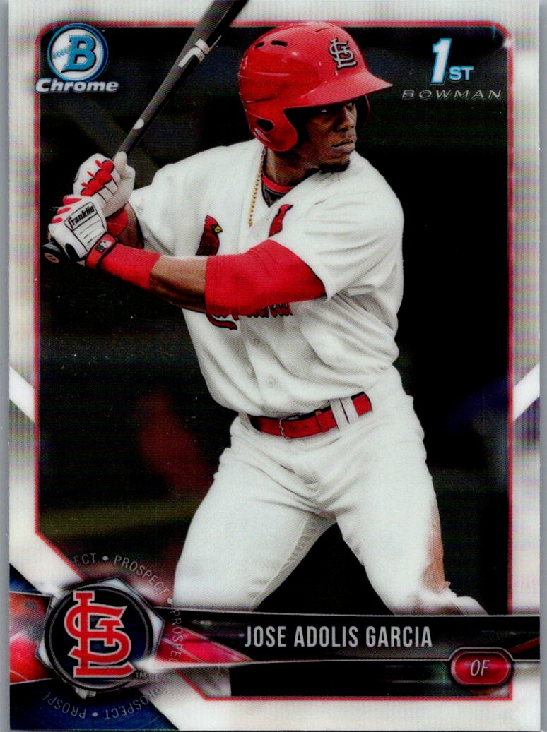 2018 Bowman - Chrome Prospects Jose Adolis Garcia #BCP121 front