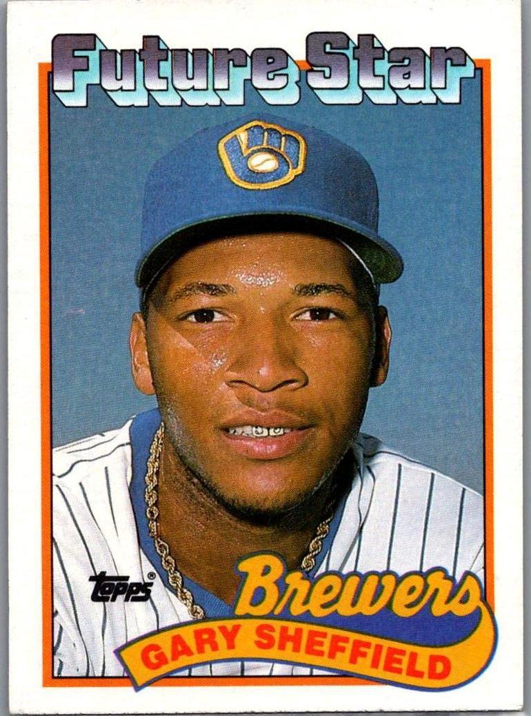 1989 Topps Gary Sheffield #343a RC front